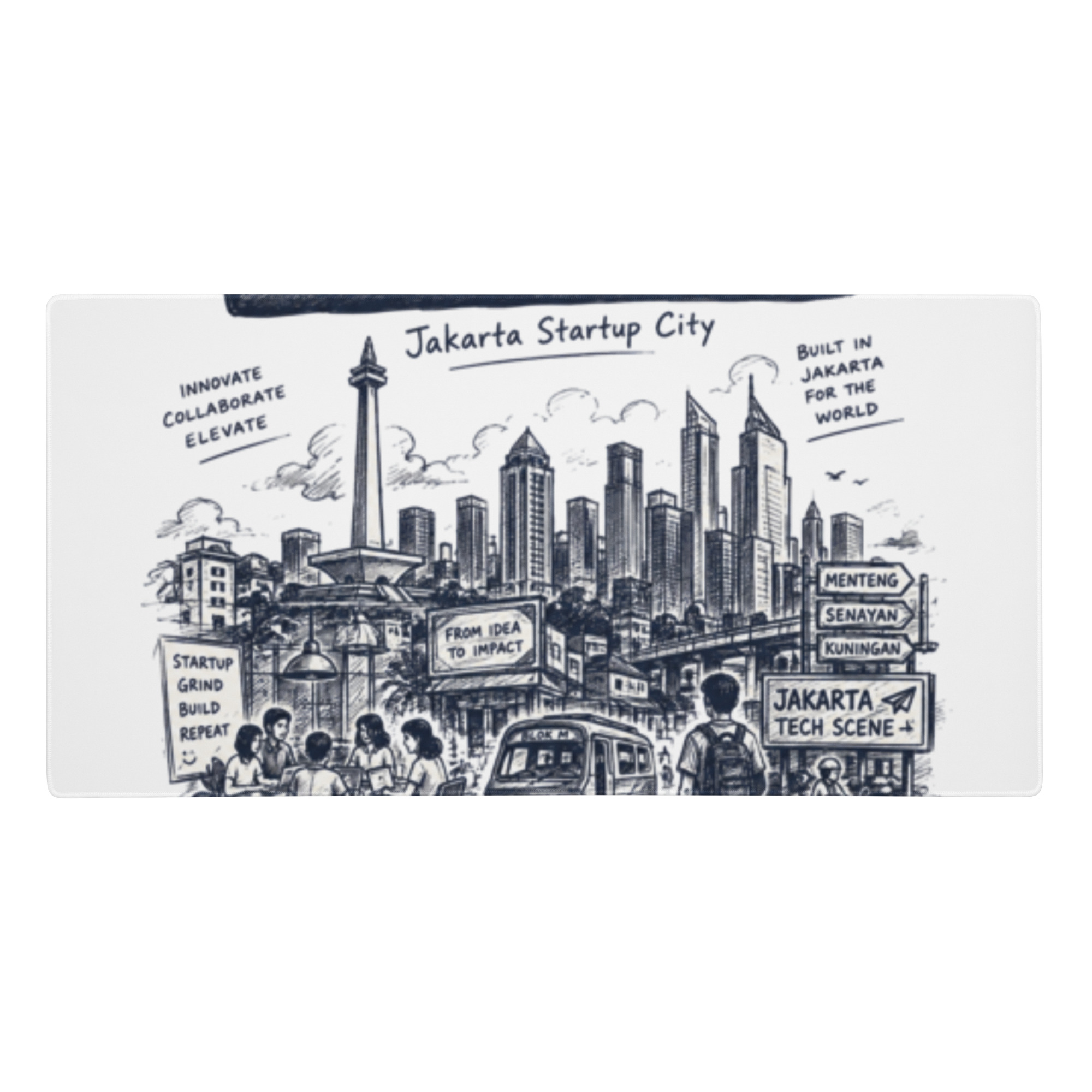 Gaming mouse pad: "Jakarta Startup City" - Image 2