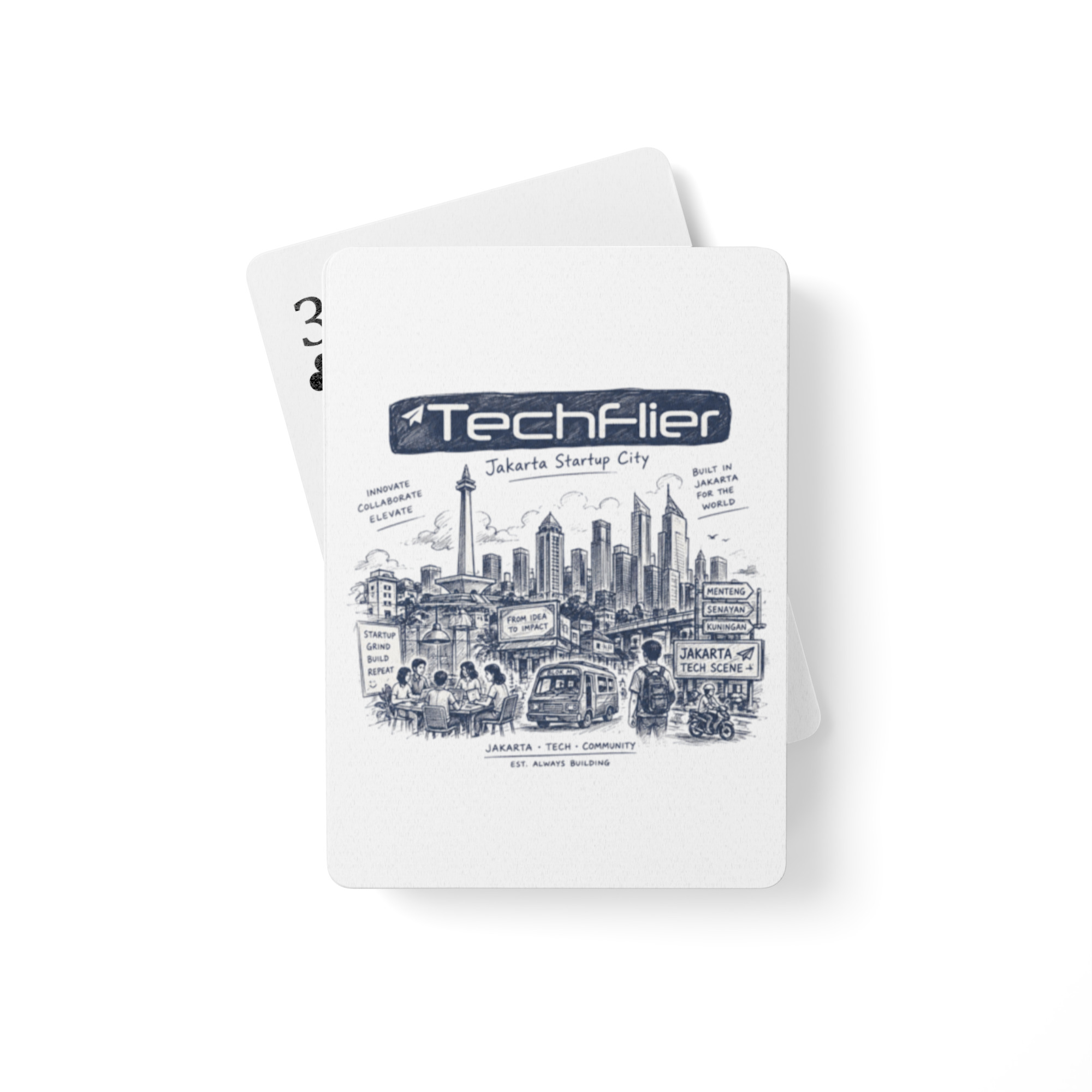 Poker playing cards: "Jakarta Startup City"